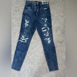 AE Curvy Super High Rise Jeggings. Size 4 R